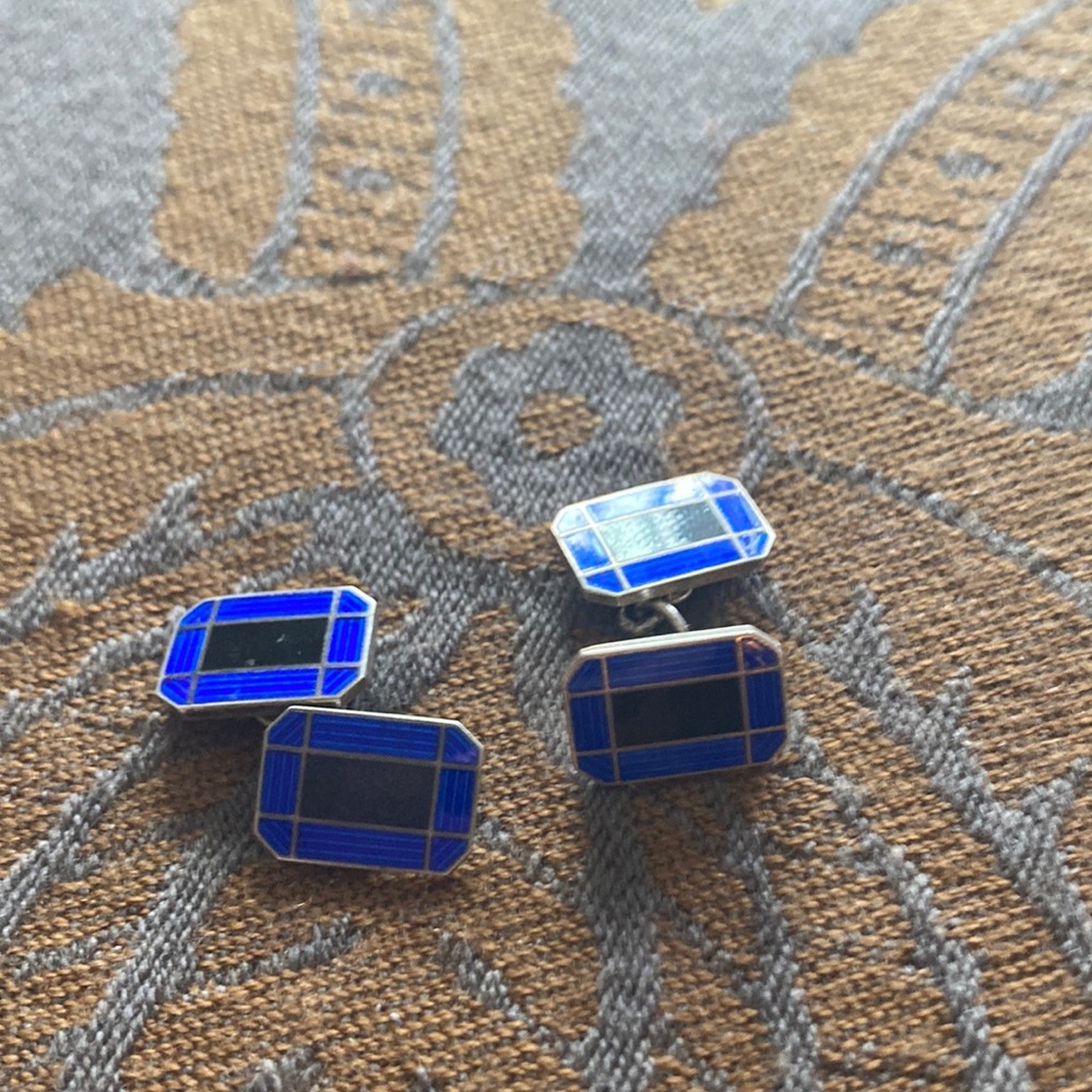 Oxford English enamel cuff links